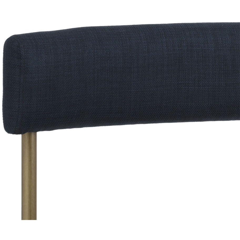 Seneca Antique Brass / Arena Navy Dining Chair, Set Of 2